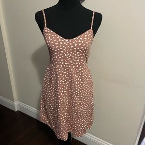 BNWT Aerie Button Down Polka Dot Mini Dress